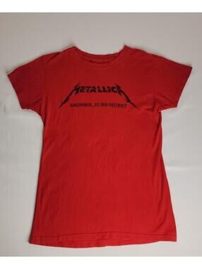2017 Metallica Hardwired To Self Destruct Wear Ever I Roam Red Shirt Women Large